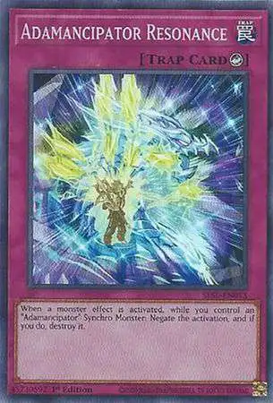 YuGiOh Secret Slayers Super Rare Adamancipator Resonance SESL-EN013