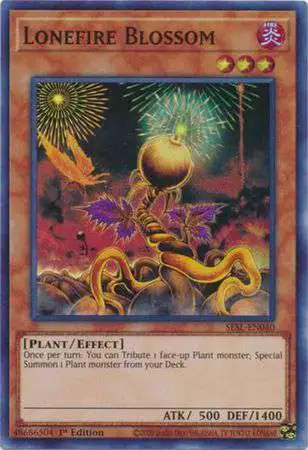 YuGiOh Secret Slayers Super Rare Lonefire Blossom SESL-EN040