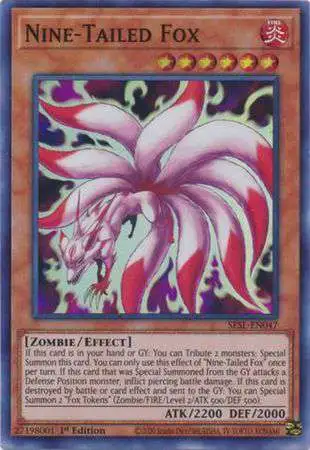 YuGiOh Secret Slayers Super Rare Nine-Tailed Fox SESL-EN047
