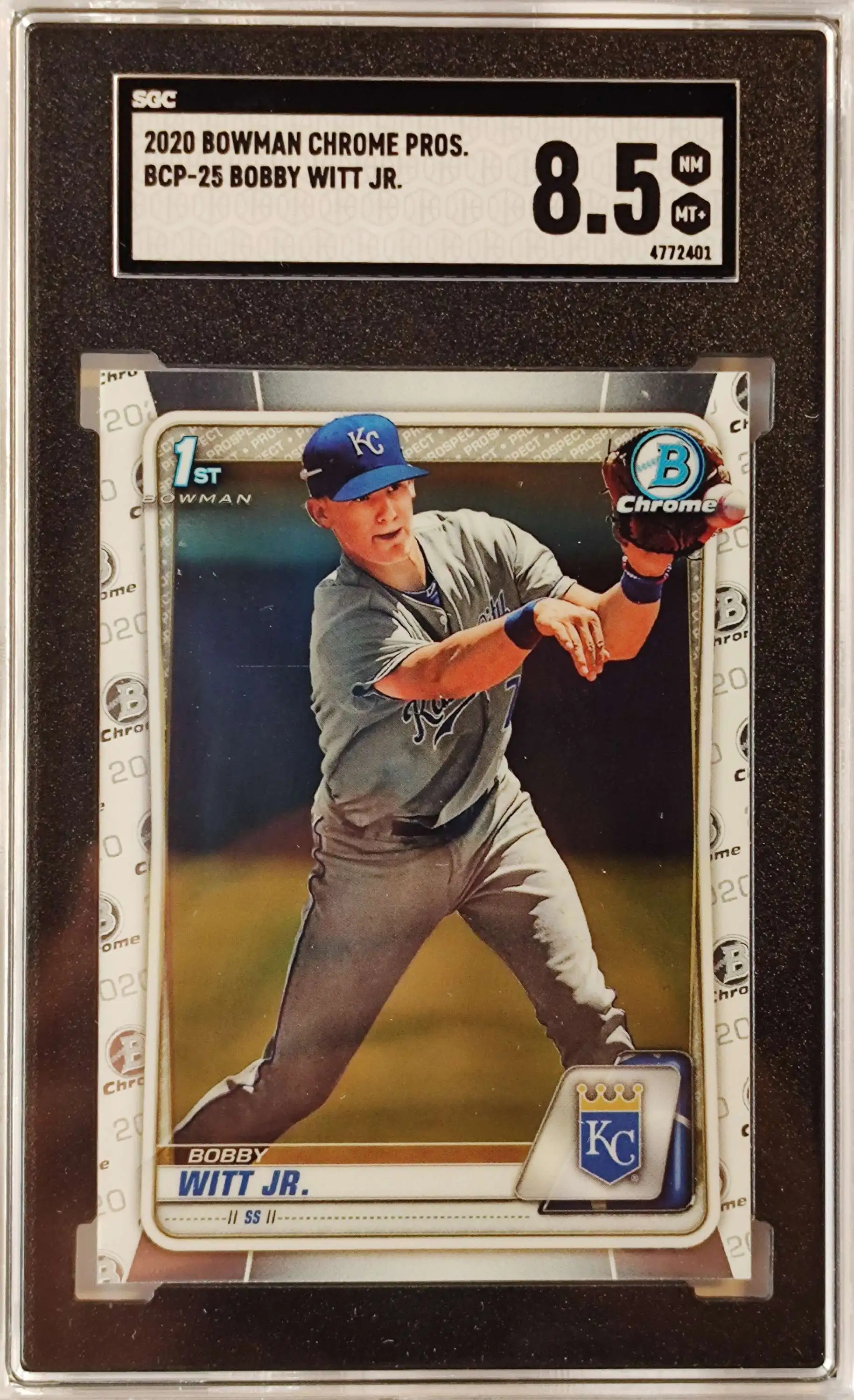 MLB Topps 2020 Bowman Chrome Prospects SGC 8.5 Bobby Witt Jr. Trading Card  BCP-25 - ToyWiz