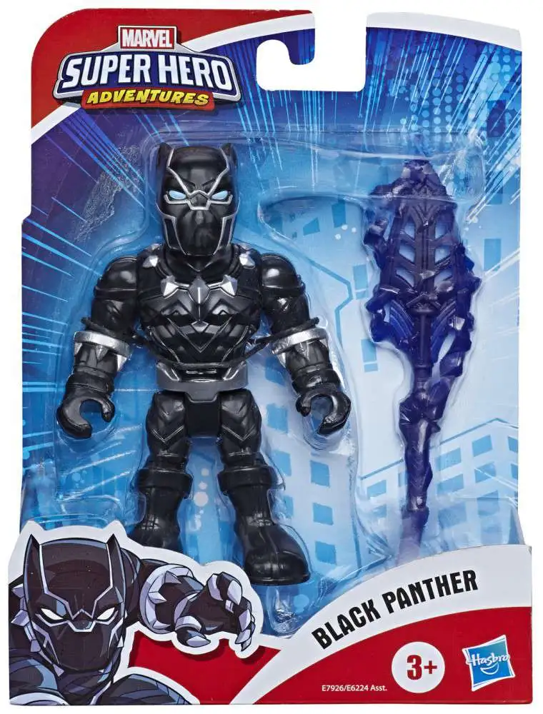 5 Inch 3 Playskool Heroes Marvel Super Hero Adventures Black Panther Road Racer 