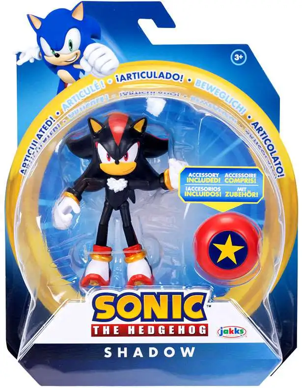 Sonic The Hedgehog Shadow Action Figure [with Red Spring, Damaged Package]