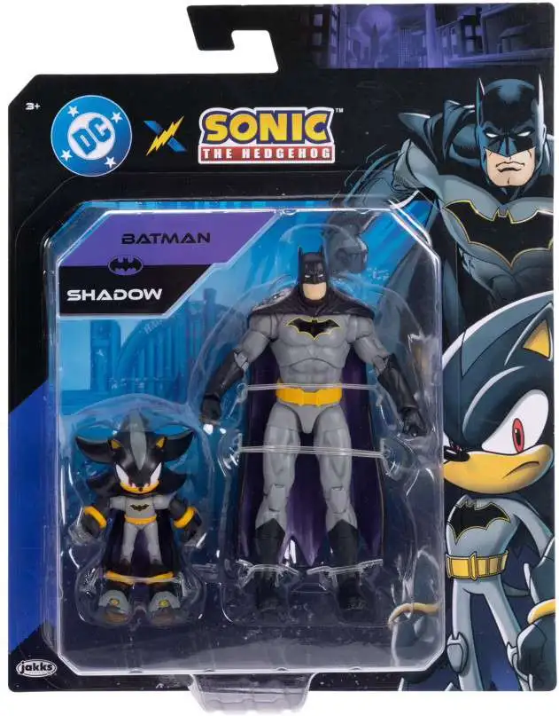 Sonic The Hedgehog x DC Shadow as Batman & Batman Action Figure 2-Pack