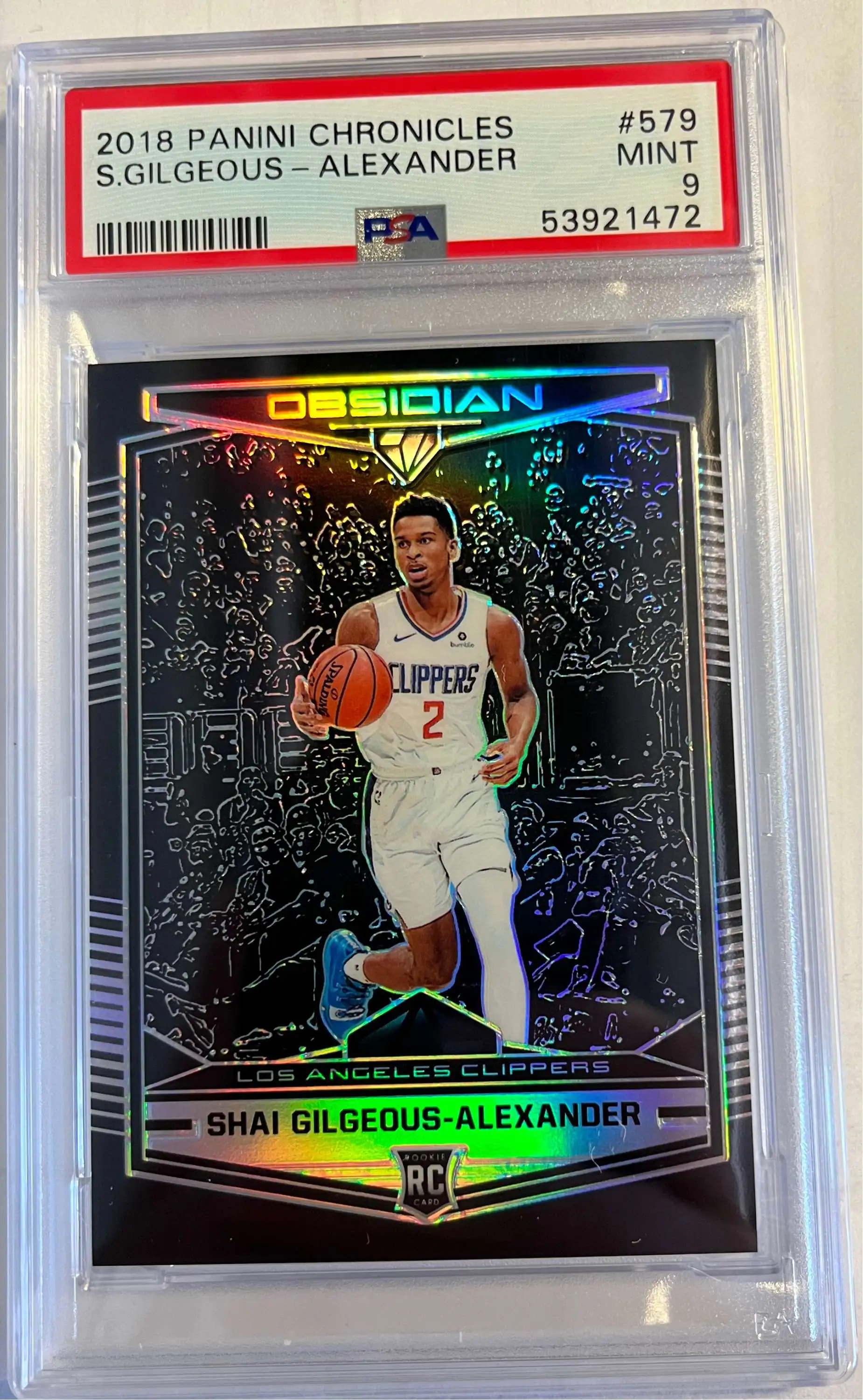 NBA 2018 Chronicles Shai Gilgeous-Alexander Graded Sports Card 579