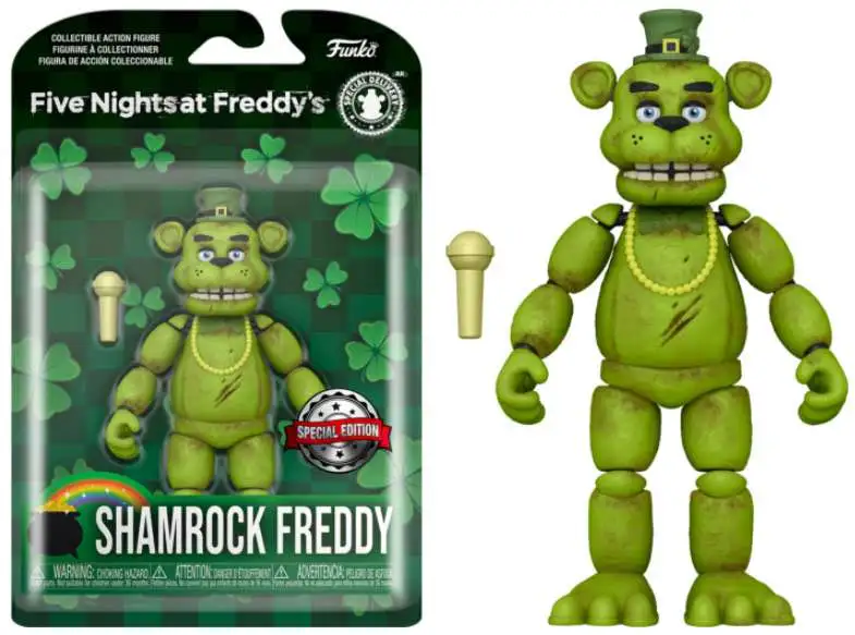 PRÉ-VENDA: Figura de ação Funko: FNAF S7- Shamrock Freddy [Edição