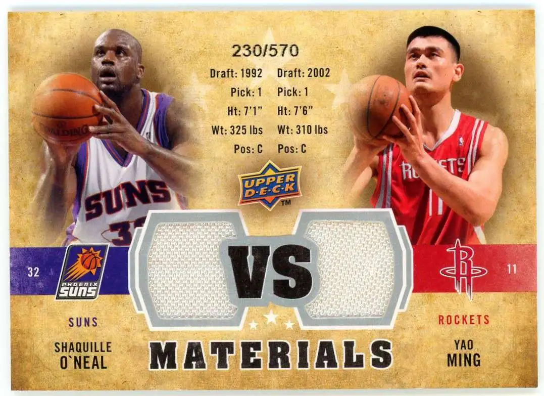 NBA 2009-10 Upper Deck Single Card 230570 VS Materials Shaquille