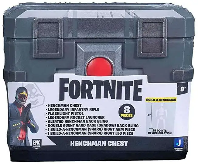 Fortnite Build SHARK Henchman Figure Legendary Infantry Rifle & More Loot Crate [Includes Right Arm & Right Leg Piece]