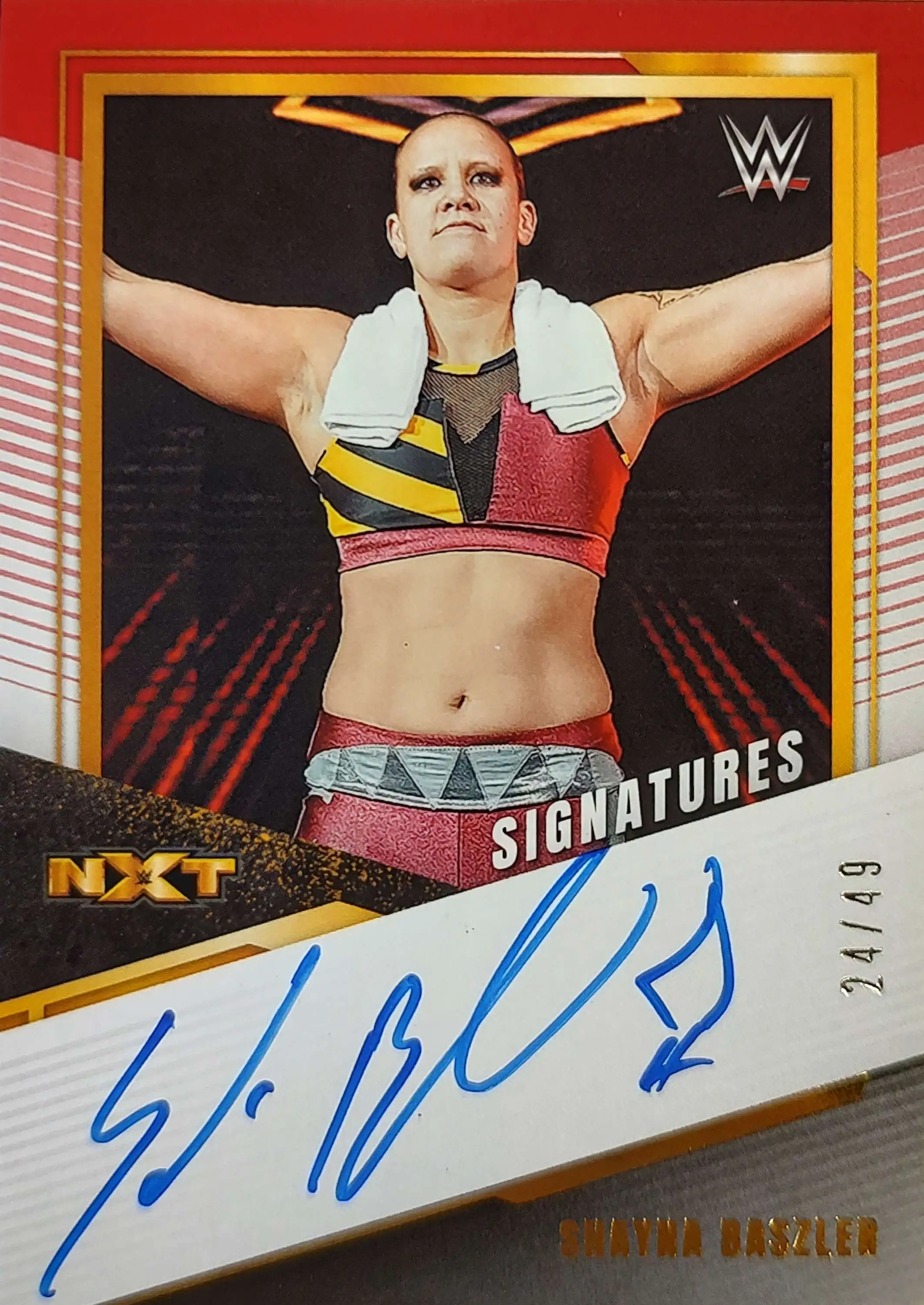 WWE 2022 Panini NXT WWE Shayna Baszler 2449 Autographed Single Card AS ...