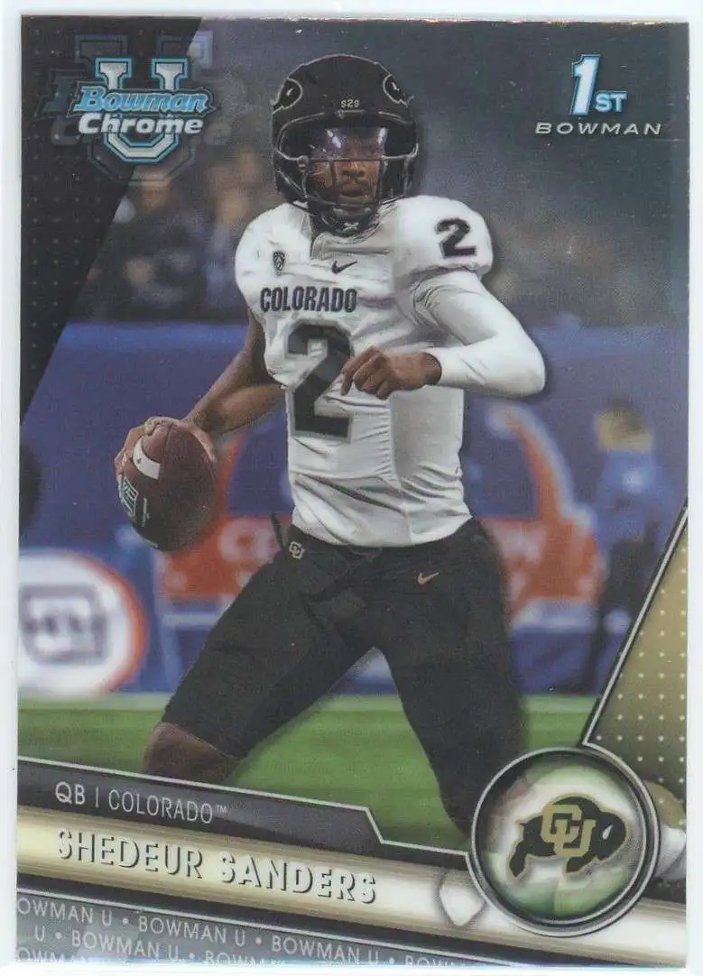 NFL 2023 Bowman Chrome U 1st Bowman Shedeur Sanders #16