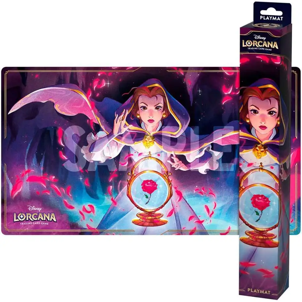 Disney Lorcana Trading Card Game Shimmering Skies Belle Playmat