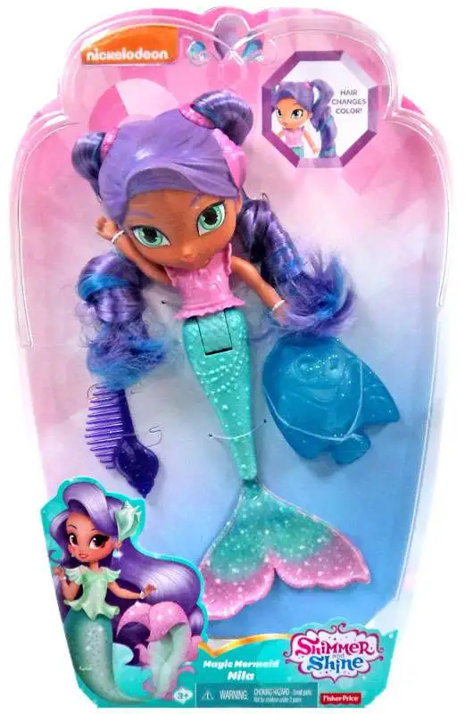 Fisher-Price Nickelodeon SHIMMER & SHINE Magic Mermaid Bath Doll NILA 