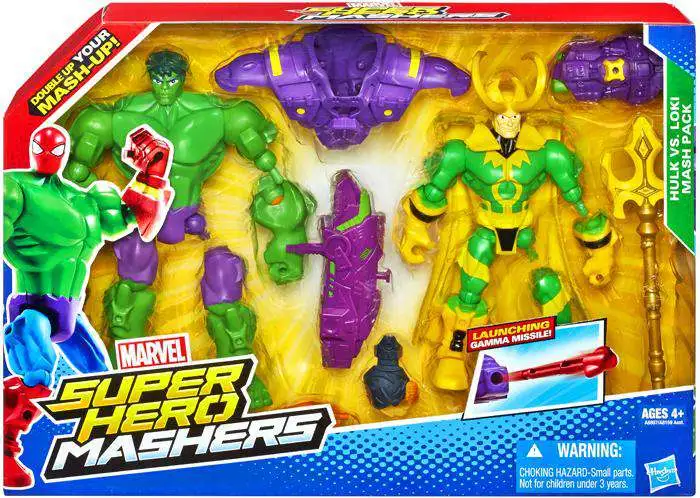 Marvel Super Hero Mashers Micro Hulk and Loki 2 Pack 