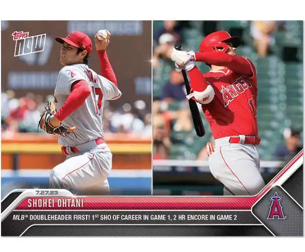 MLB Los Angeles Angels 2023 NOW Baseball Shohei Ohtani Exclusive #625 [MLB Doubleheader First! 1st SHO of Career in Game 1, 2 HR Encore in Game 2]