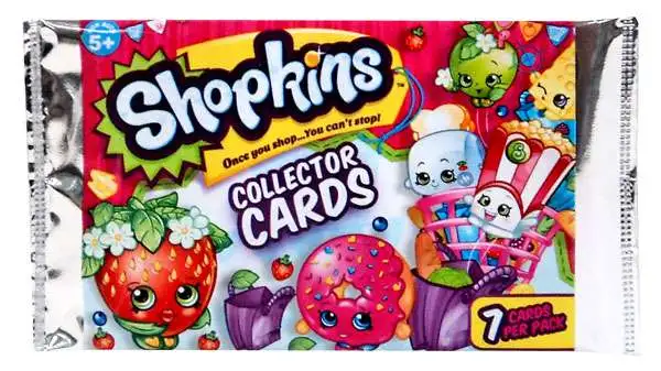 Shopkins Season 7 Collectors Cards LOT Of 10 Packs With Online Code w/ shopkins 