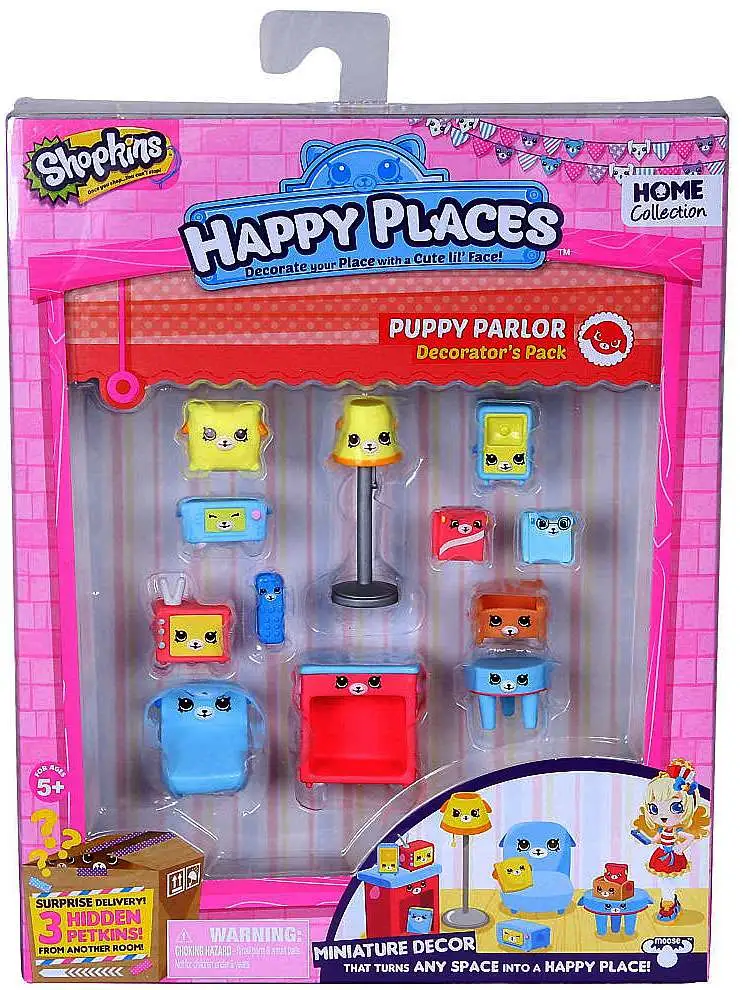 Happy Places Shopkins Decorator Pack Puppy Parlour