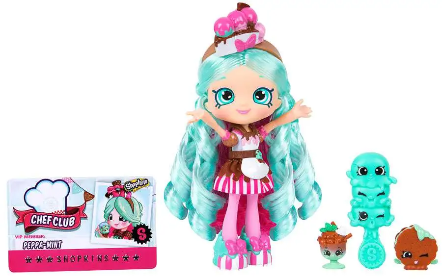 Shopkins Shoppies Chef Club Peppa-Mint Doll Figure Moose Toys - ToyWiz