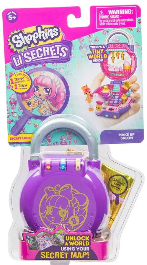 Snazzy Er velkendte detaljeret Shopkins Lil Secrets Series 1 Make Up Salon Mini Playset Secret Lock Moose  Toys - ToyWiz