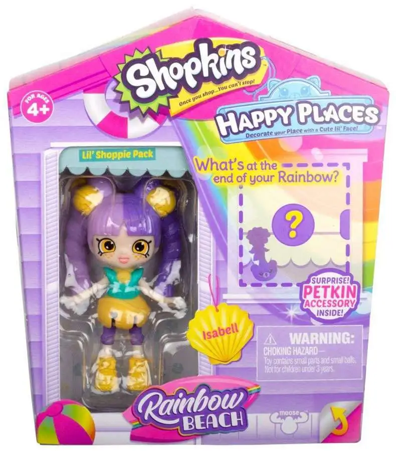 Shopkins Happy Places Season 5 Rainbow Beach Isabell Lil' Shoppie Pack