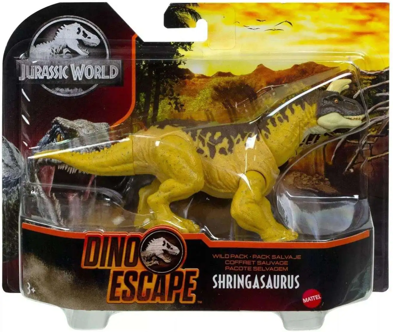 Jurassic World Dino Escape Shringasaurus Action Figure Wild Pack Mattel ...