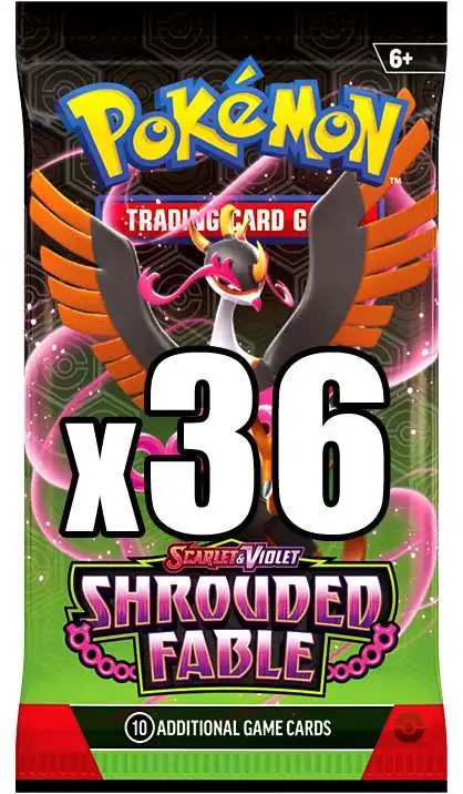 Pokemon Scarlet Violet Shrouded Fable LOT of 36 Booster Packs