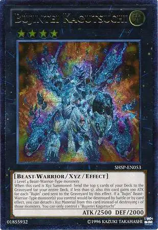 YuGiOh Trading Card Game Shadow Specters Ultimate Rare Bujintei Kagutsuchi SHSP-EN053 [2013, 1st Edition]