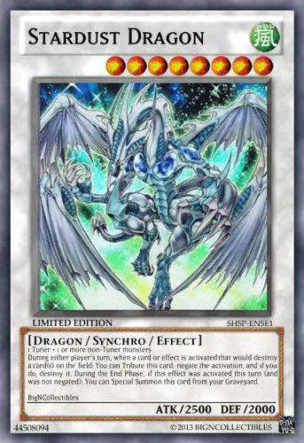 Stardust Dragon SHSP-ENSE1 Limited Super Rare Yugioh Card 