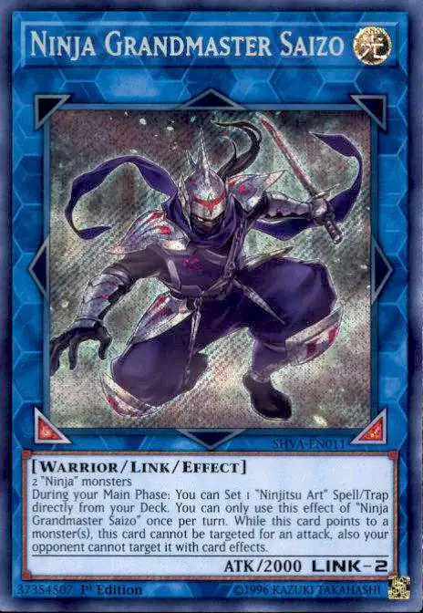 YuGiOh Shadows over Valhalla Secret Rare Ninja Grandmaster Saizo SHVA-EN011