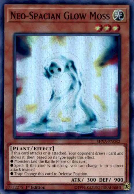 YuGiOh Shadows over Valhalla Super Rare Neo-Spacian Glow Moss SHVA-EN032