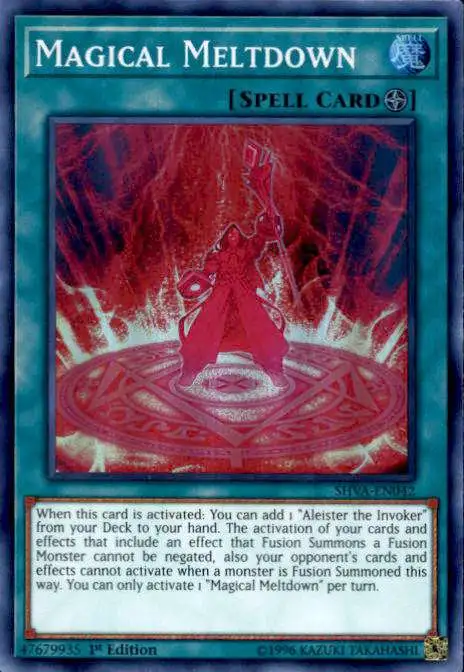 YuGiOh Shadows over Valhalla Super Rare Magical Meltdown SHVA-EN042