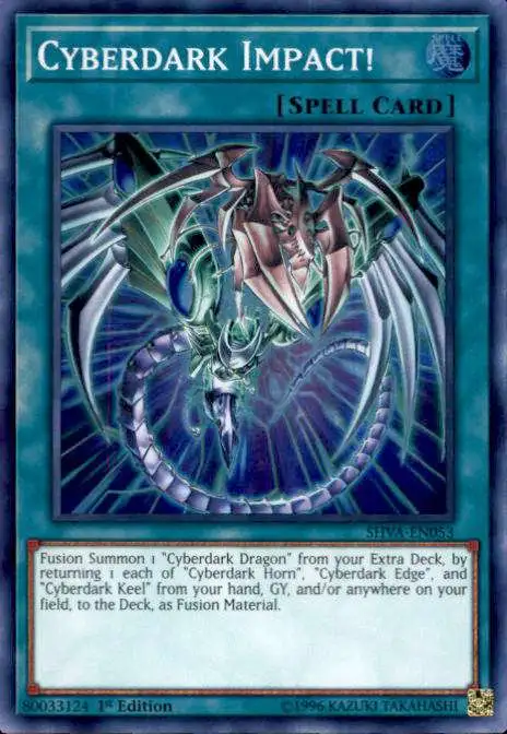 YuGiOh Shadows over Valhalla Super Rare Cyberdark Impact! SHVA-EN053