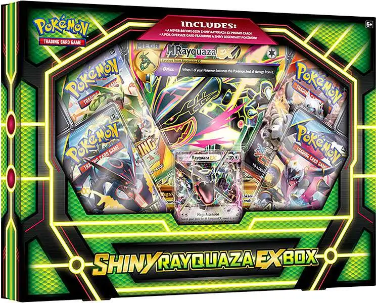 Pokemon Trading Card Game XY Shiny Rayquaza EX Premium Collection Box [4  Booster Packs, Promo Card & Oversize Card]