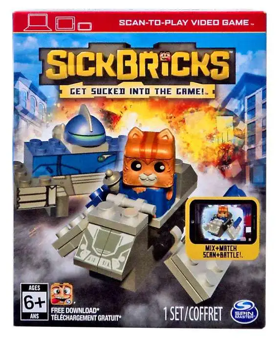Sick Bricks Bucky Blastoff vs. Berserker Bot Character Pack