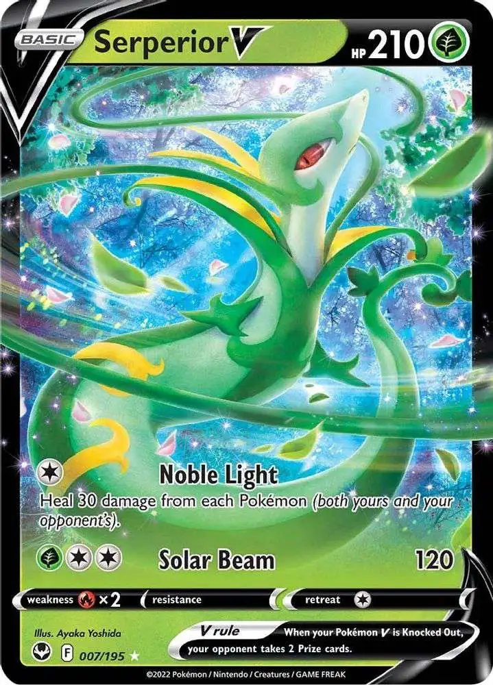 Pokemon Trading Card Game Sword & Shield Silver Tempest Ultra Rare Serperior V #7