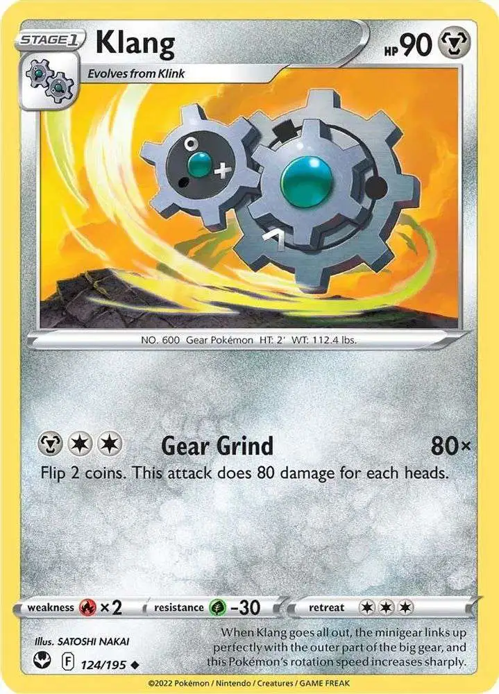 Pokemon Trading Card Game Sword & Shield Silver Tempest Uncommon Klang #124