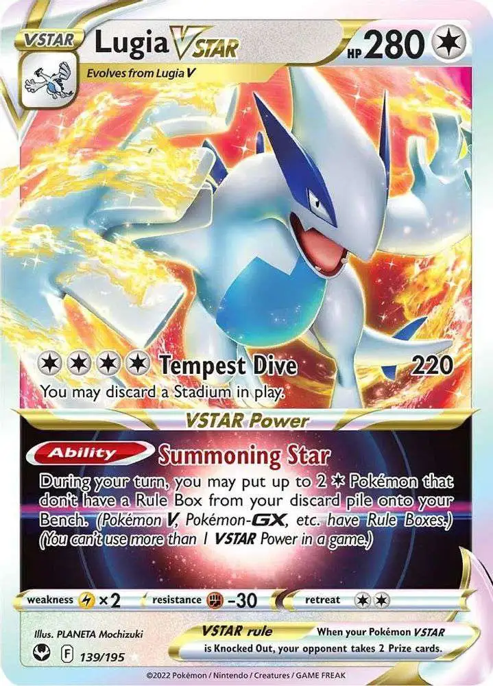 Pokemon Trading Card Game Sword & Shield Silver Tempest Ultra Rare Lugia  VSTAR #139