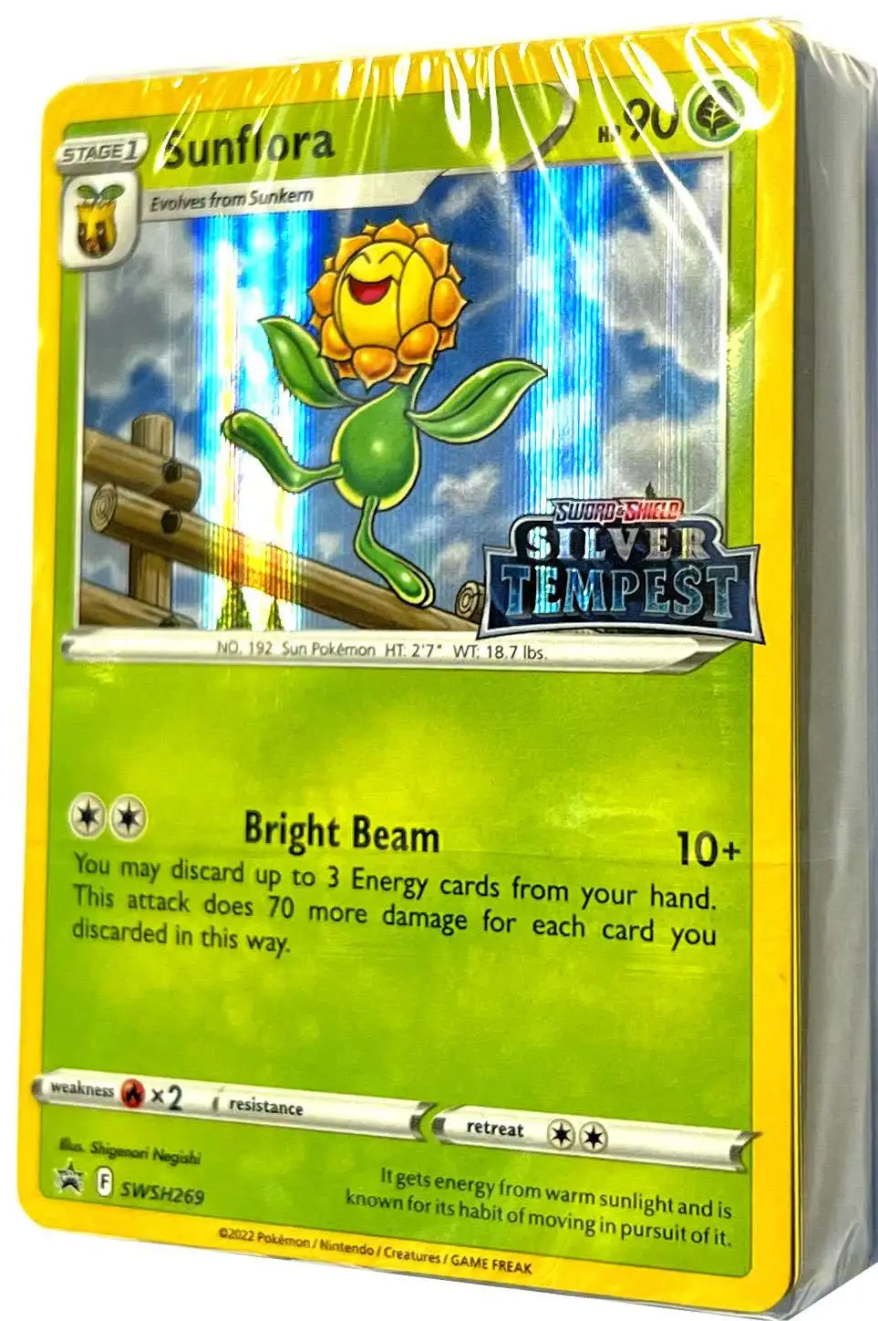 Pokemon Sword & Shield Silver Tempest Sunflora LOOSE Deck [40 Cards]
