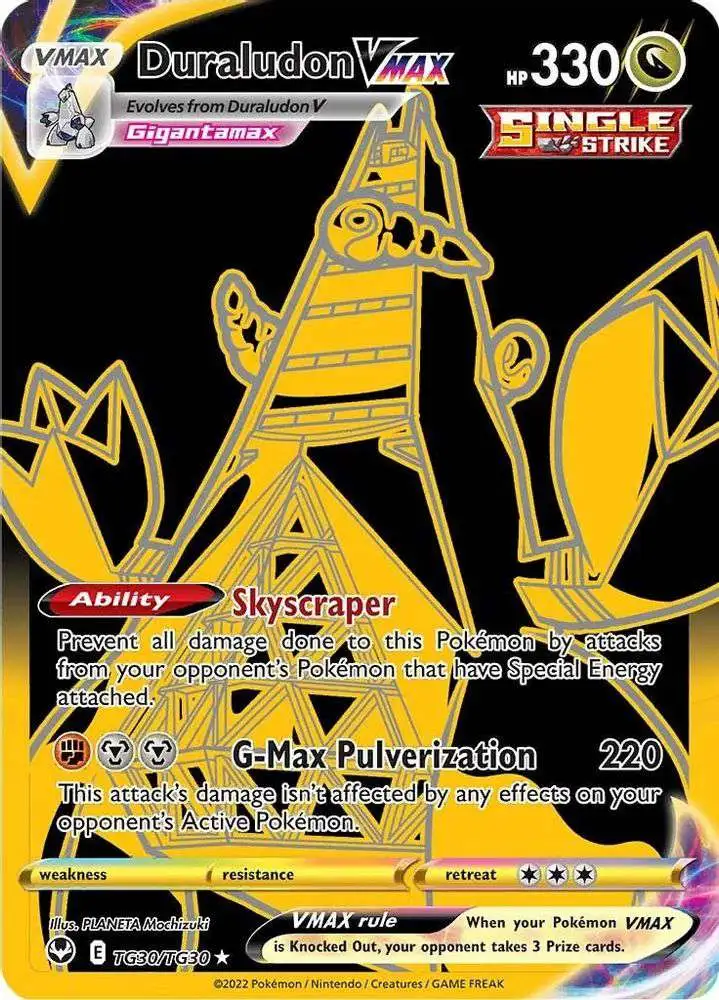 Pokemon Trading Card Game Sword Shield Silver Tempest Single Card Secret Rare Duraludon VMAX TG30 Secret Trainer Gallery - ToyWiz Pokemon Trading Card Game Sword Shield Silver Tempest Single Card Secret Rare Duraludon VMAX TG30 Secret Trainer Gallery - ToyWiz