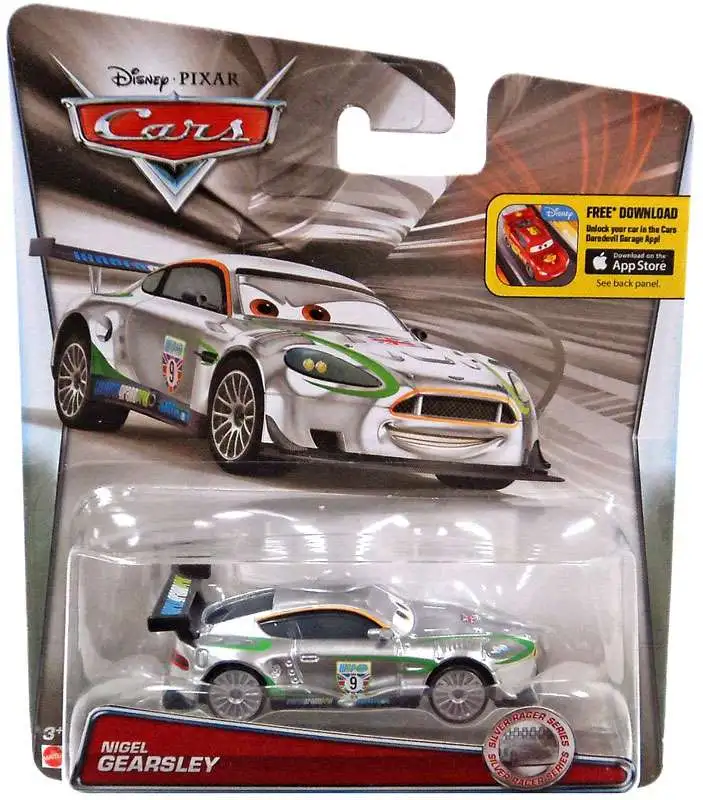 Disney / Pixar Cars Silver Racer Series Nigel Gearsley Diecast Car