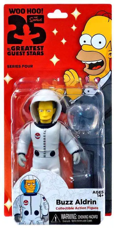 NECA The Simpsons Series 4 Buzz Aldrin Action Figure