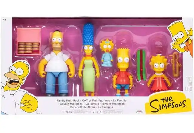 The Simpsons Family Homer, Marge, Bart, Lisa Maggie 2.5 Action