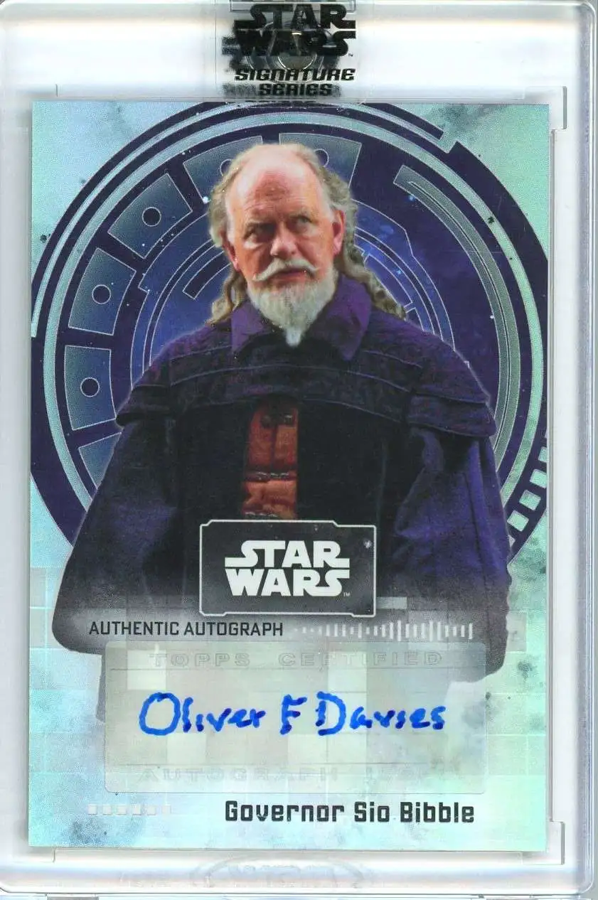 Star Wars Attack of the Clones 2022 Signature Series Oliver Ford Davies as Governor Sio Bibble Autographed Single Card A-OD