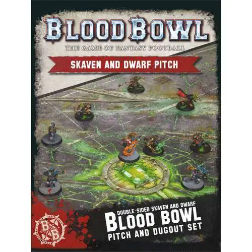 Blood Bowl Skaven & Dwarf Pitch Game Accessory [Limited Edition]