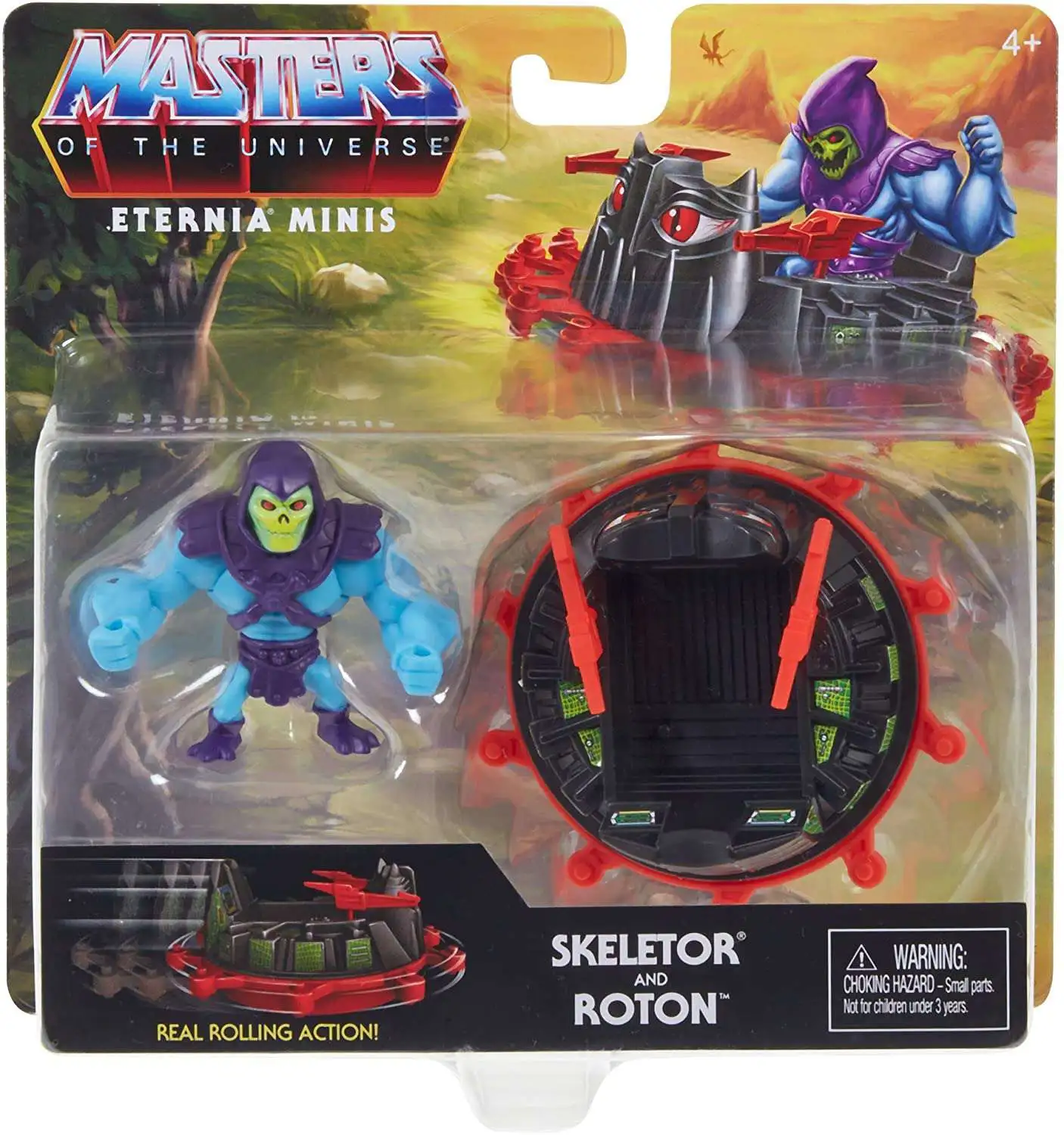 Masters Of The Universe Eternia Minis Figure & Vehicle Skeletor & Roton new 