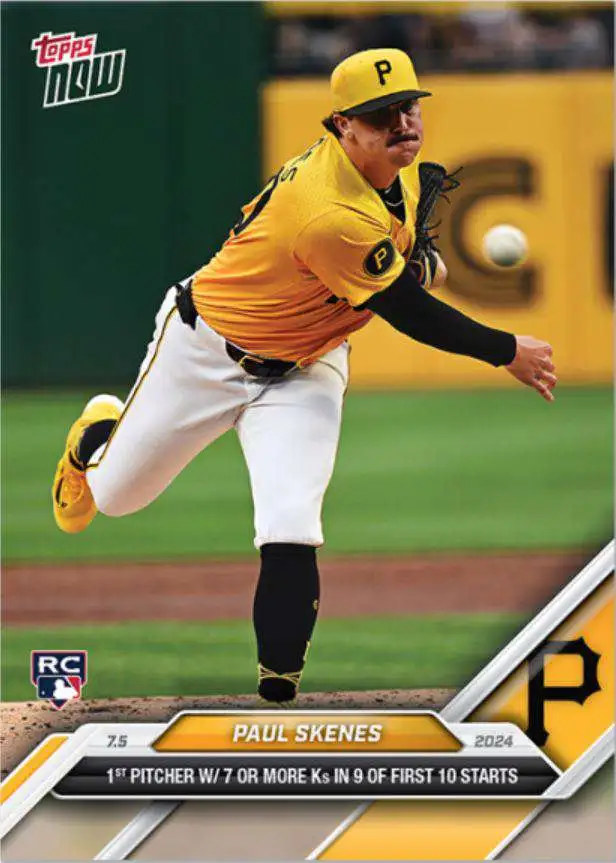MLB Pittsburgh Pirates 2024 NOW Baseball Paul Skenes #381 [Rookie]