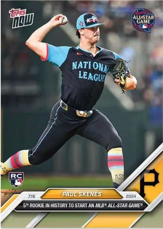 MLB Pittsburgh Pirates 2024 NOW Baseball Paul Skenes #436 [Rookie, 5th Rookie in History to Start an MLB All-Star Game]
