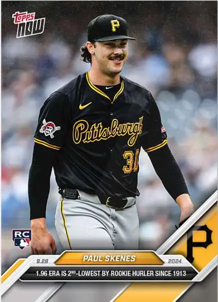 MLB Pittsburgh Pirates 2024 NOW Baseball Single Card Paul Skenes
