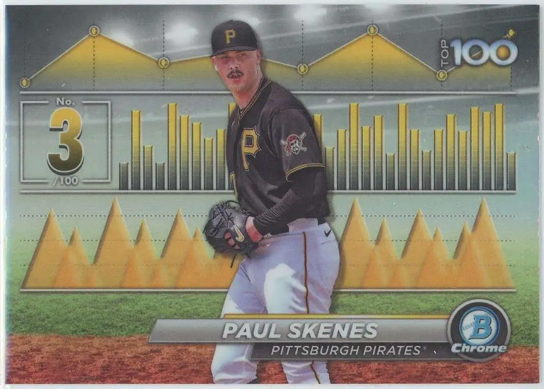MLB Pittsburgh Pirates 2024 Bowman Baseball Bowman Scouts Top 100 Paul Skenes BTP-3 [Rookie]