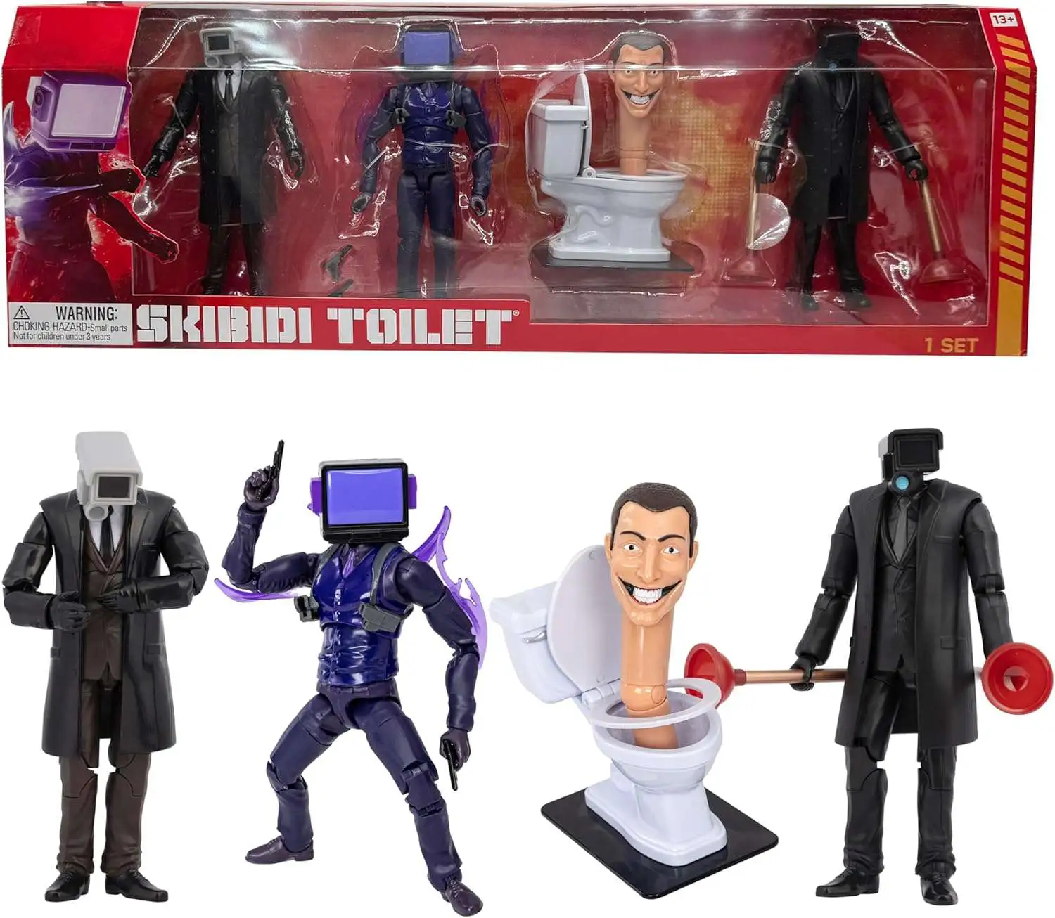 海外限定 Skibidi Toilet DX フィギュア 4種セット Skibidi Toilet Skibidi Toilets The Alliance Exclusive 6 Action