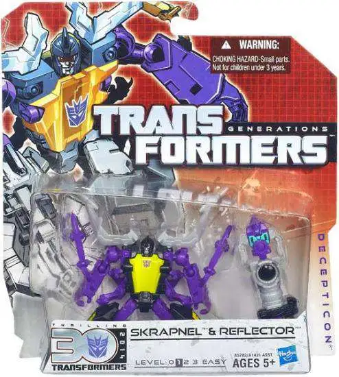 Transformers Generations 30th Anniversary Skrapnel & Reflector Action Figure Toy 