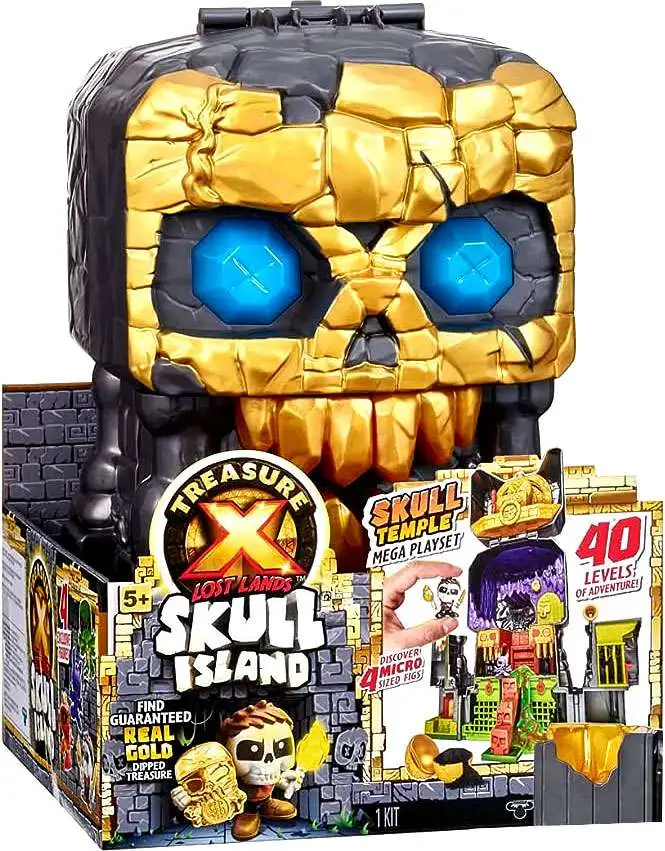 Treasure X Lost Lands Skull Island Skull Temple Mega Playset with Hunta,  Batboy, Aragog Venom Moose Toys - ToyWiz